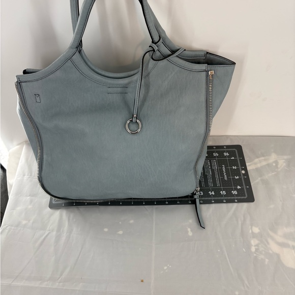 Calvin Klein Gabrianna Slim Tote Product Blue Handbag Purse Shoulder Bag - Picture 2 of 11